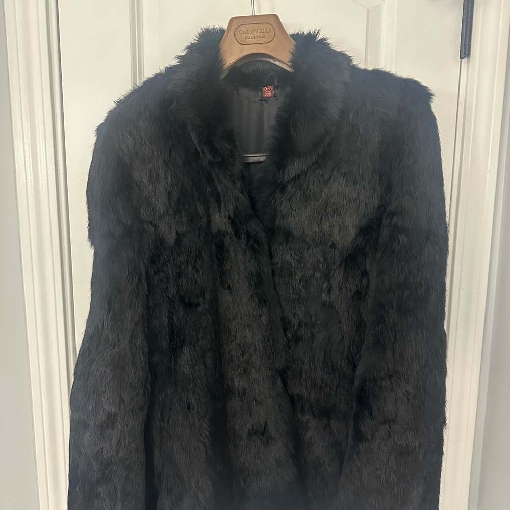 Vintage Real Rabbit Fur Coat